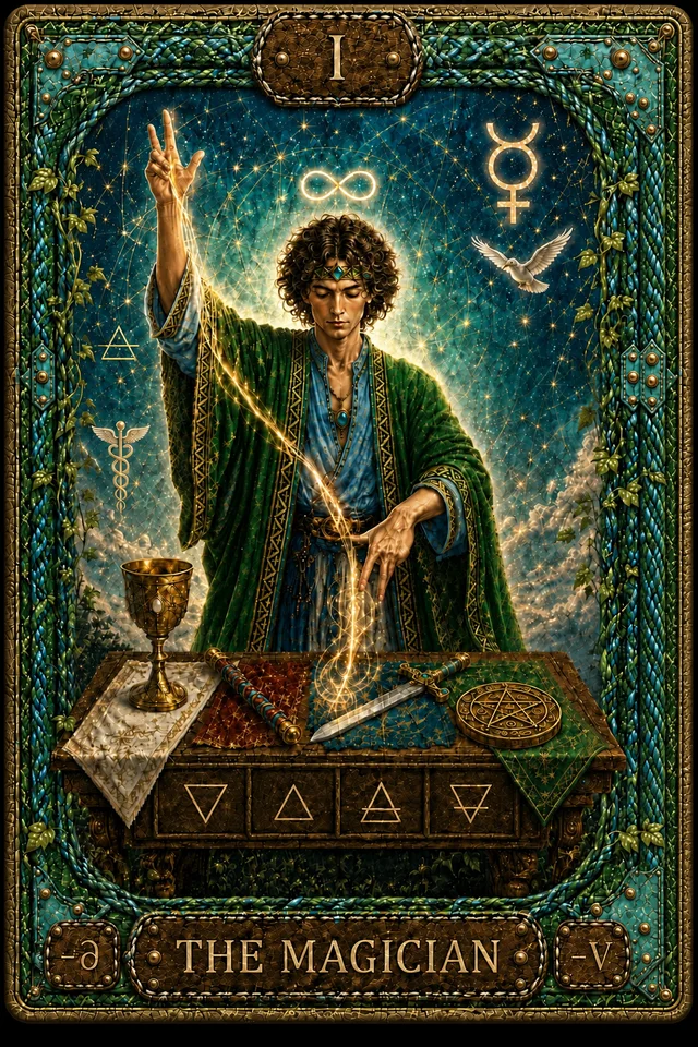 I The Magician — relations, instruments, and a reversible circuit of connection